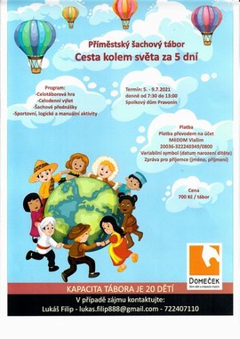 Pmstsk achov tbor Cesta kolem svta za 5 dn